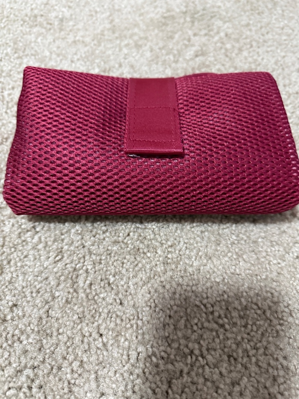 Dagne Dover Raspberry Mesh Diaper Clutch